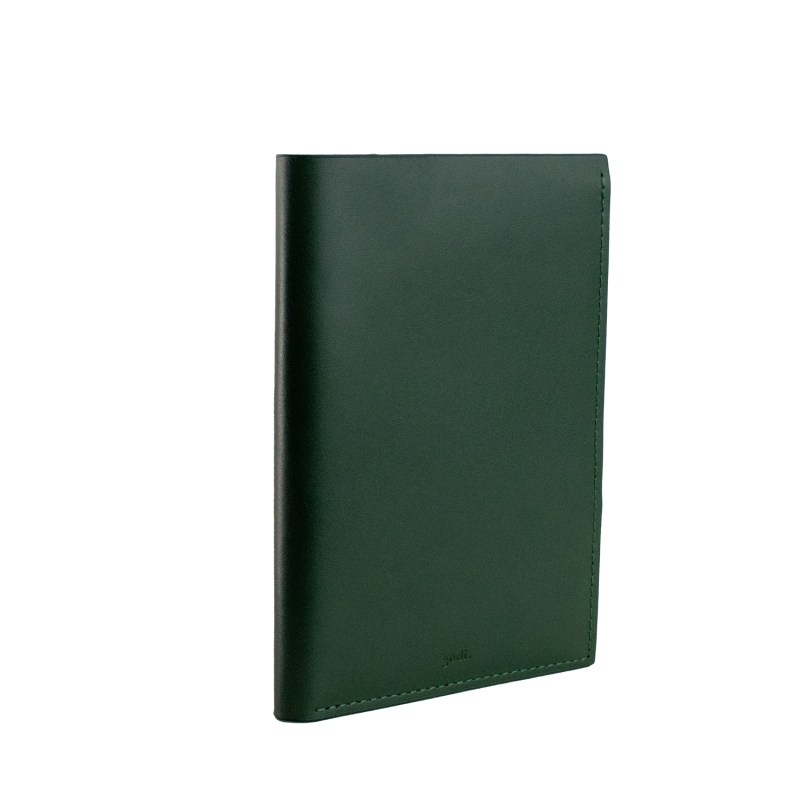 Thumbnail of Handmade Leather Passport Cover - Dark Green image