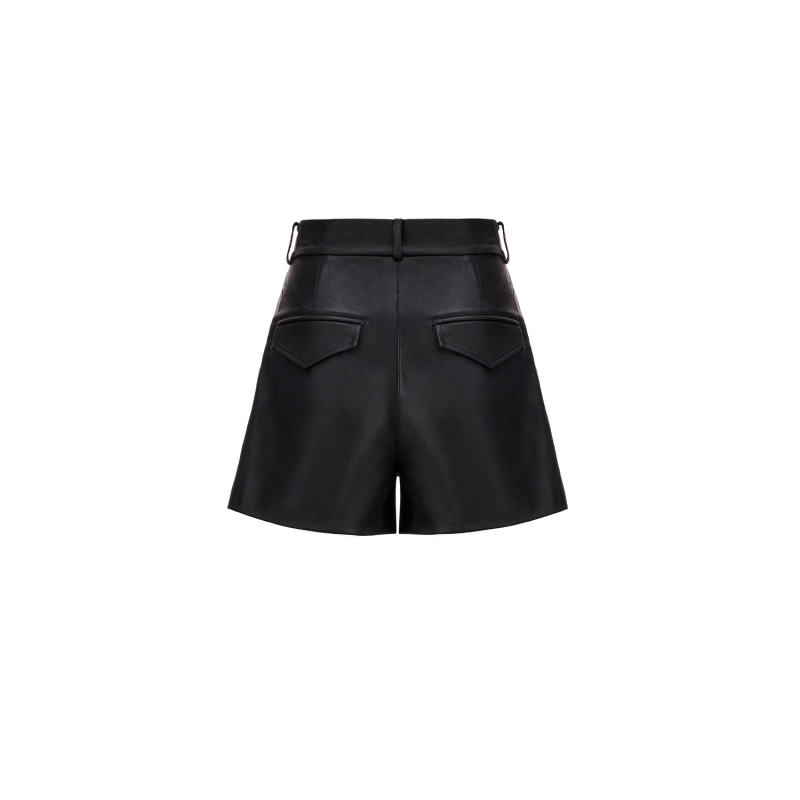 Thumbnail of Leather Shorts In Black image