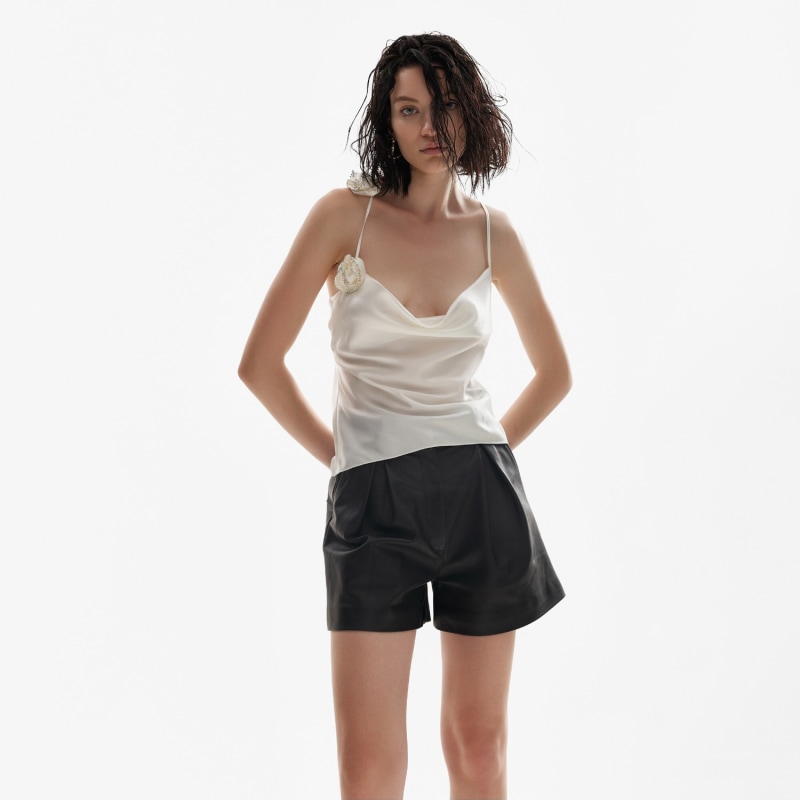 Thumbnail of Leather Shorts In Black image