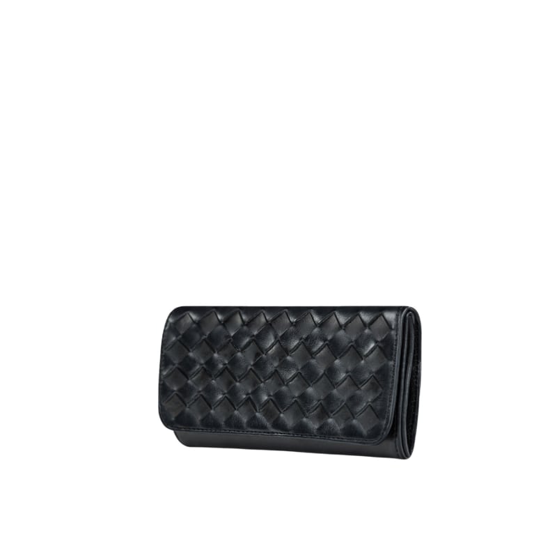 Thumbnail of Leather Trifold Wallet - Black image