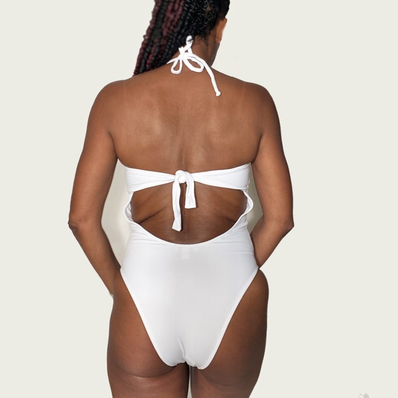 Thumbnail of Leme Mesh One Piece Swimsuit - White image