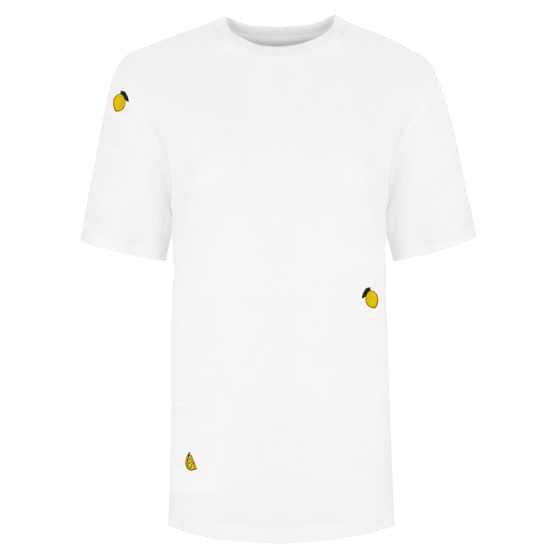 Thumbnail of Lemon Embroidered Organic Cotton T-Shirt image