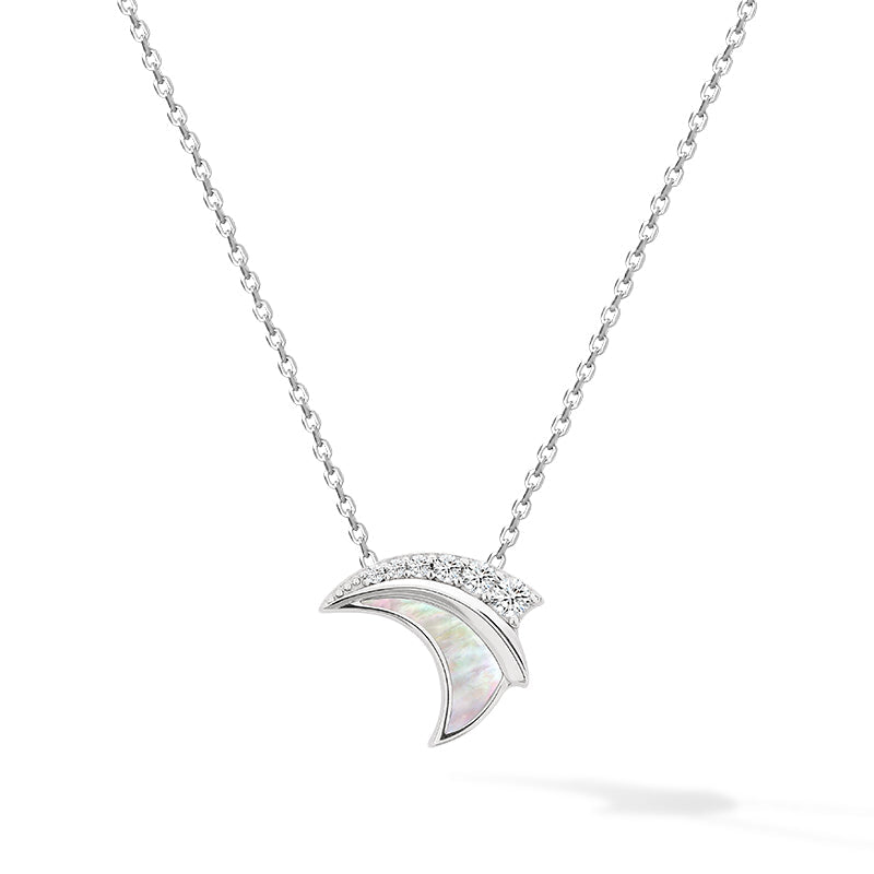 Thumbnail of Atlantis Mother Of Pearl Sterling Silver Necklace image