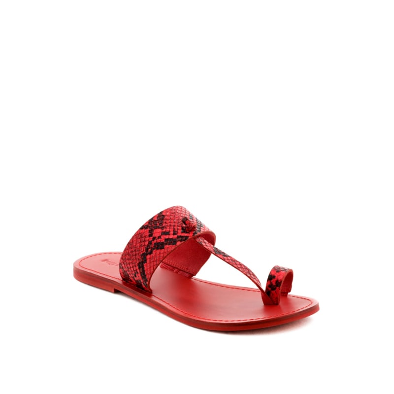 Red snake sandals store