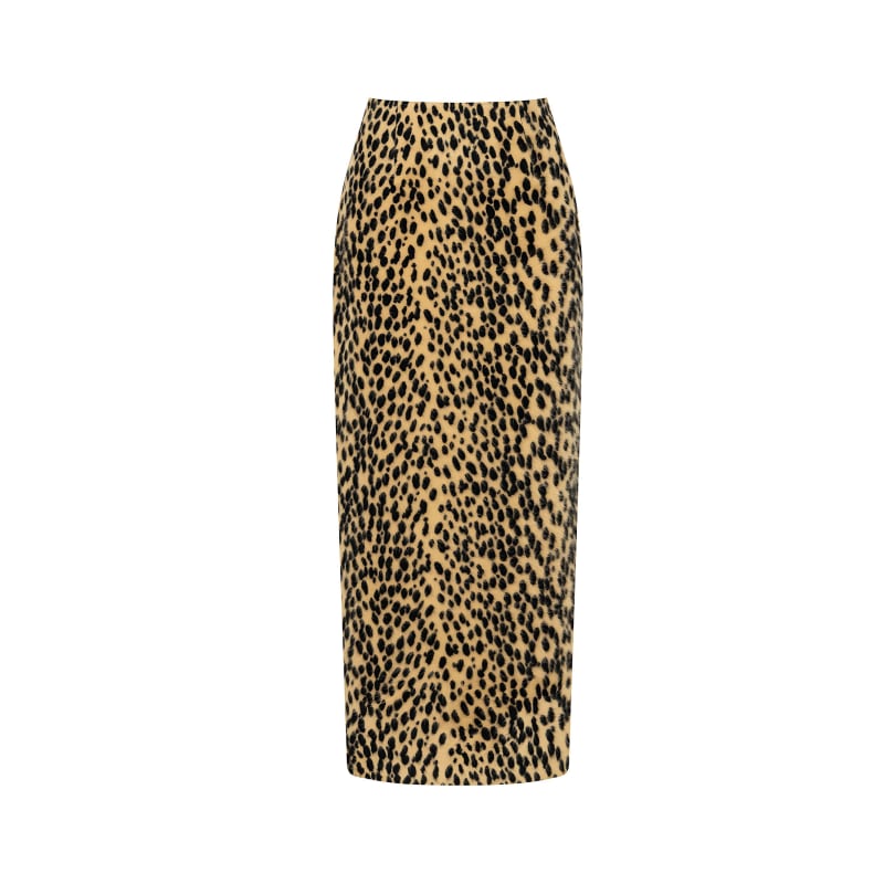 Leopard Print Pencil Skirt | NOCTURNE | Wolf & Badger Leopard Print Pencil Skirt | NOCTURNE | Wolf & Badger