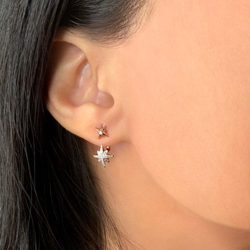 Thumbnail of Little Star North Star Stud Earrings In Sterling Silver image