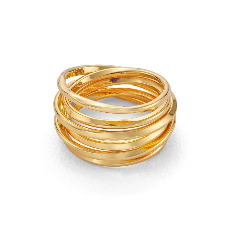 Gold Spiral Ring | Côté Caché | Wolf & Badger