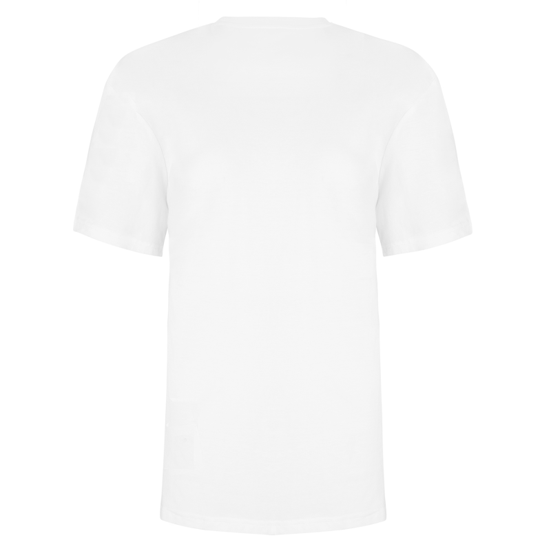 Bee Embroidered T-Shirt White Men | INGMARSON | Wolf & Badger Bee Embroidered T-Shirt White Men | INGMARSON | Wolf & Badger