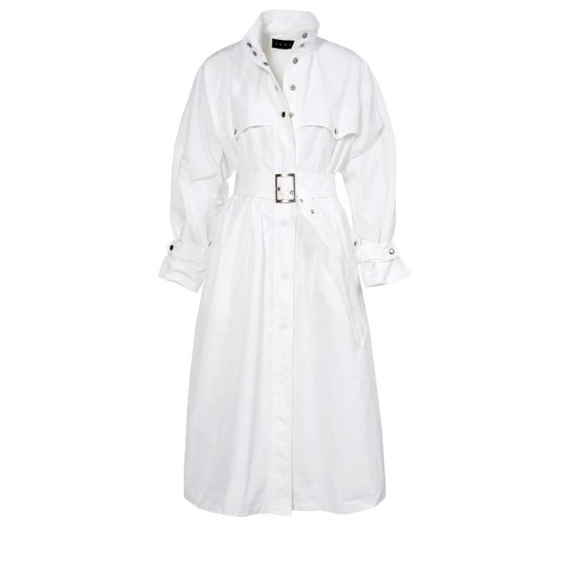 Thumbnail of Vanda White Milk Trench Coat image