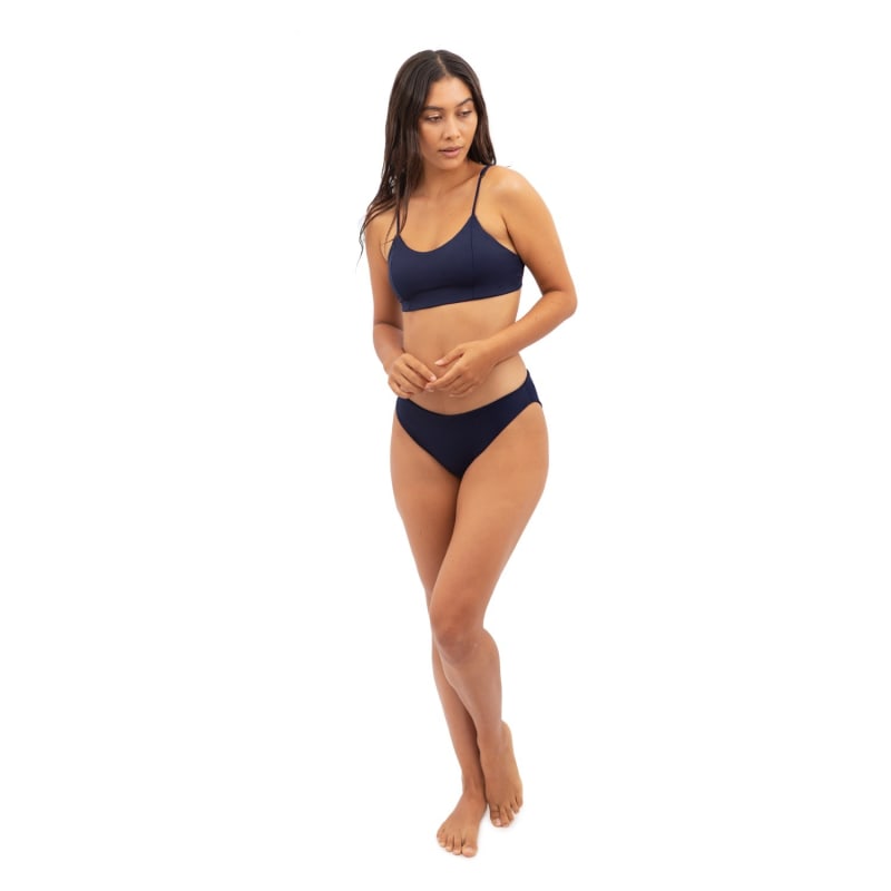 Thumbnail of Canggu Low Waist Bikini In Deep Sea Blue image