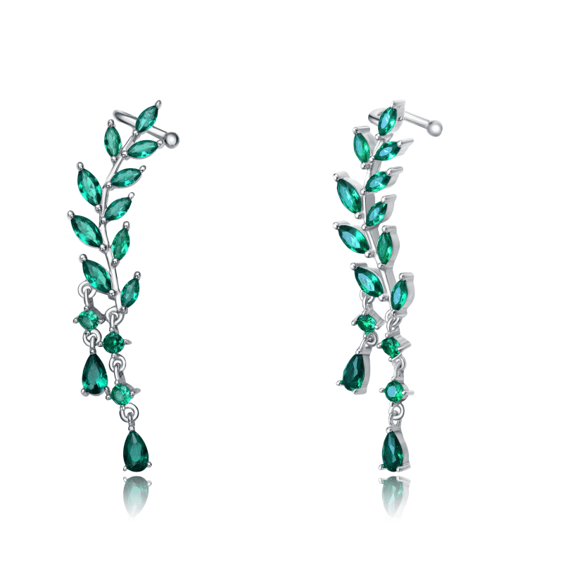 Genevive silver cz earrings hotsell