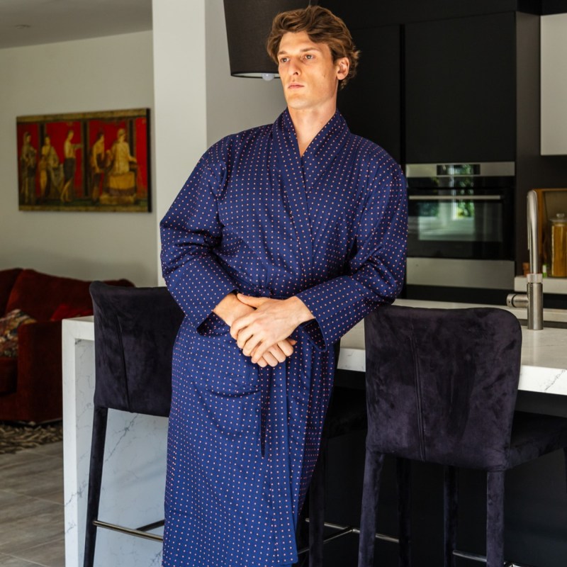 Thumbnail of Lightweight Men's Dressing Gown - Pacific image