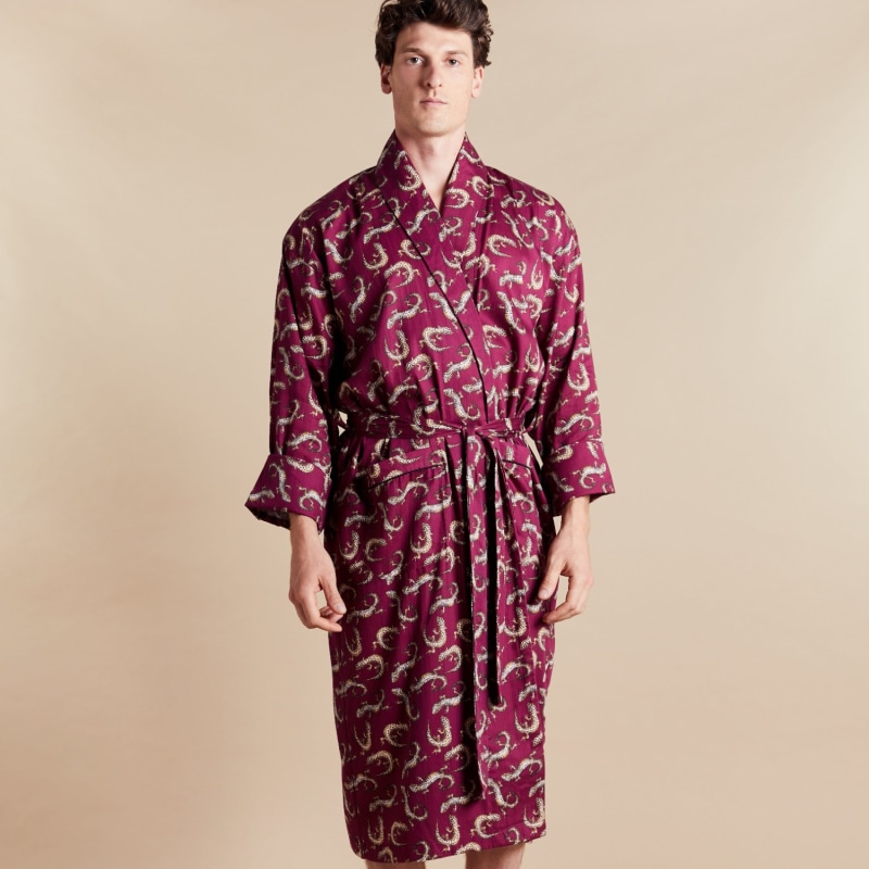 Mens lightweight dressing gown clearance