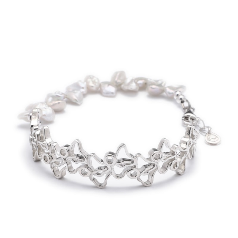 Thumbnail of Lilac Full Bloom Bracelet - Silver image