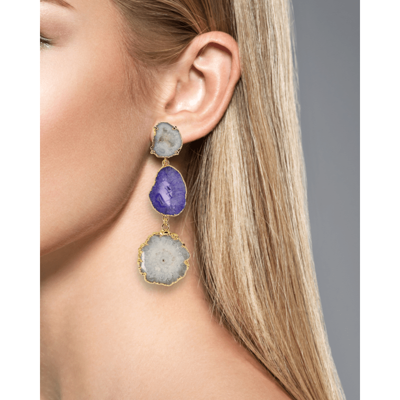 Lilac on sale statement earrings