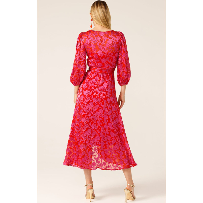 Thumbnail of Lily Fire Wrap Dress image