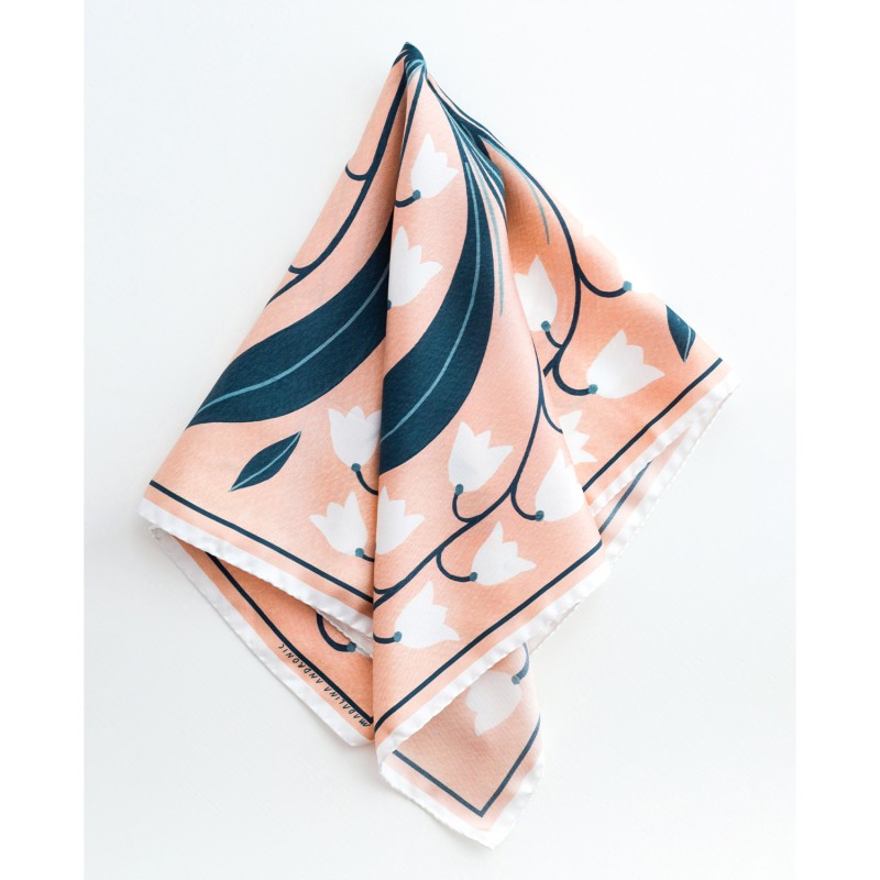 Thumbnail of Lily-Of-The-Valley Small Silk Scarf image