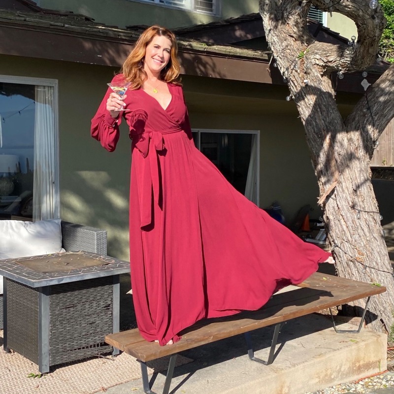 Cranberry maxi dress online