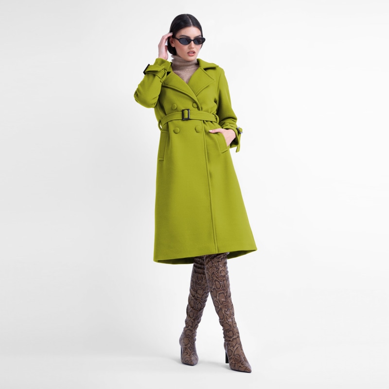 Lime new arrivals trench coat