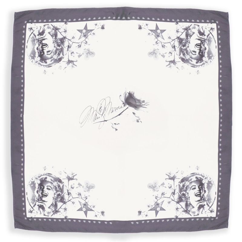 Thumbnail of Limited Edition Marilyn Monroe Diamonds & Roses Bandana Scarf image