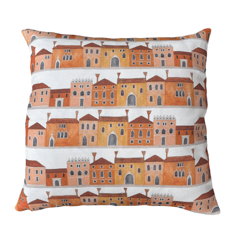 Thumbnail of Limited Edition Venetian Houses Cushion image