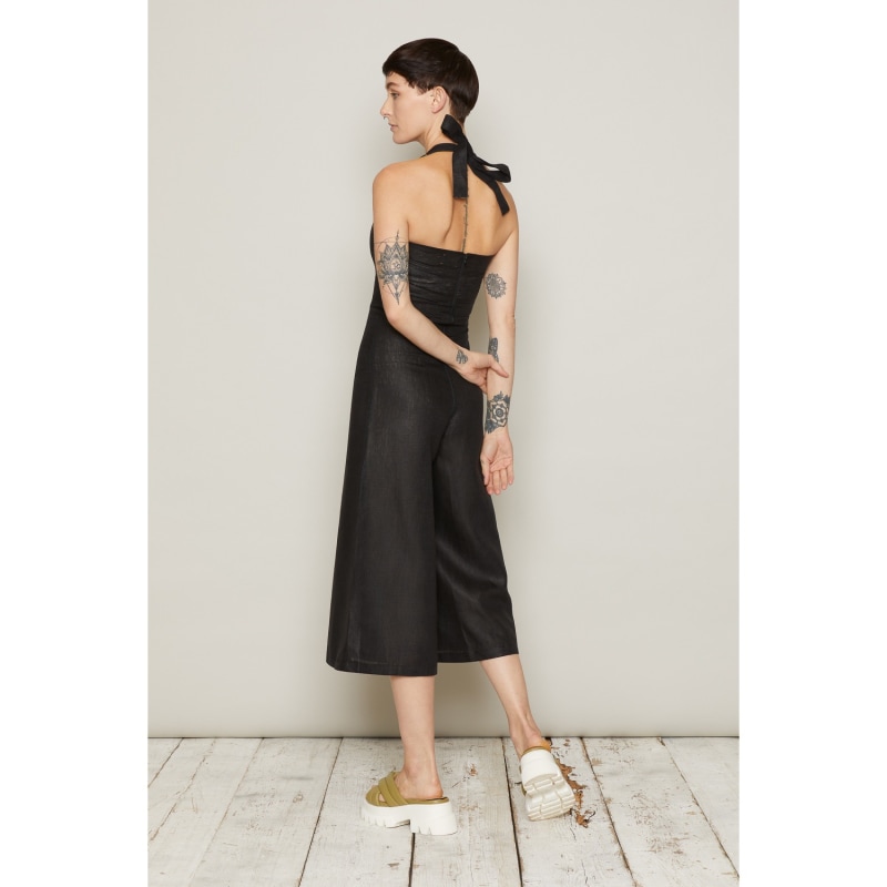 Thumbnail of Linen Barkur Jumpsuit - Black image