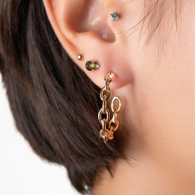 Link hoop sale earrings