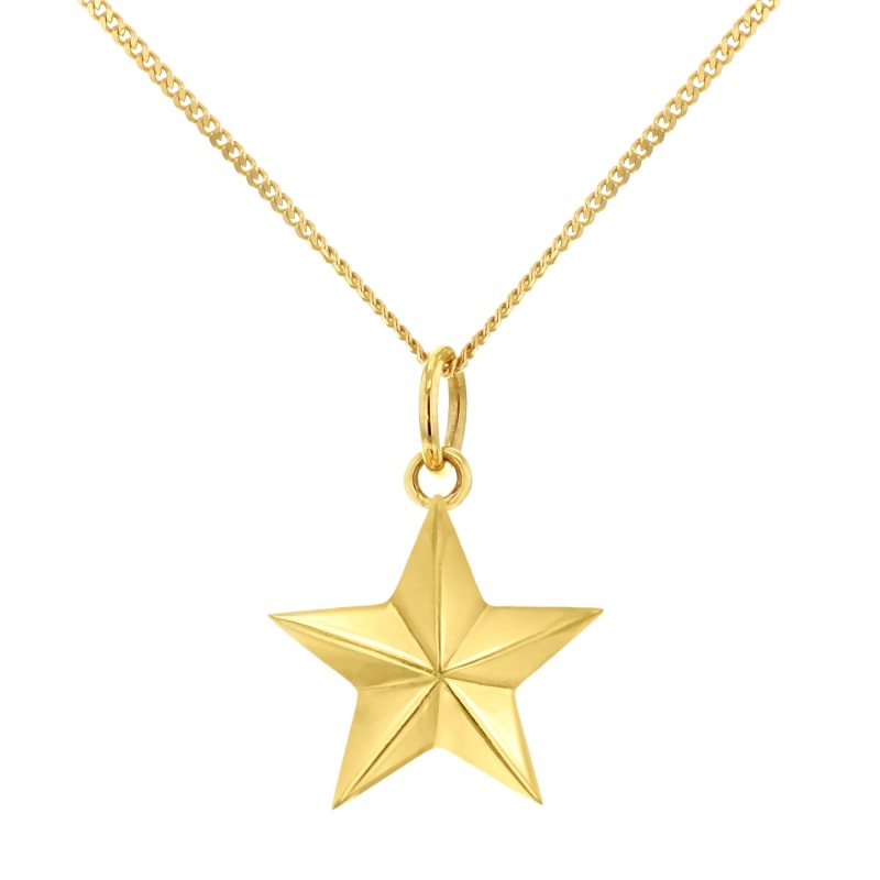 Thumbnail of Gold-Plated Star Hung On A Gold-Plated Hoop image