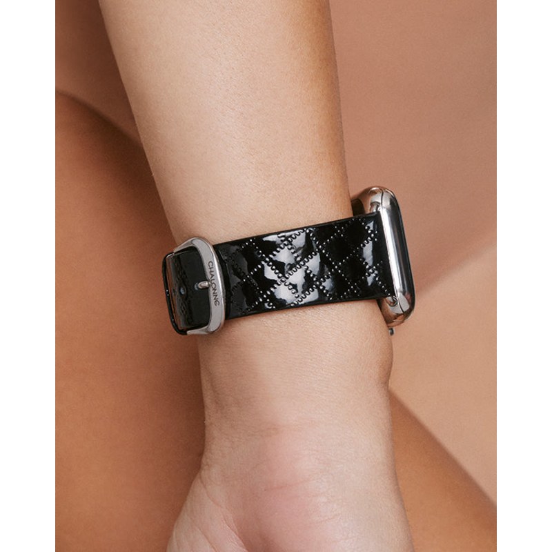 Patent leather outlet apple watch band