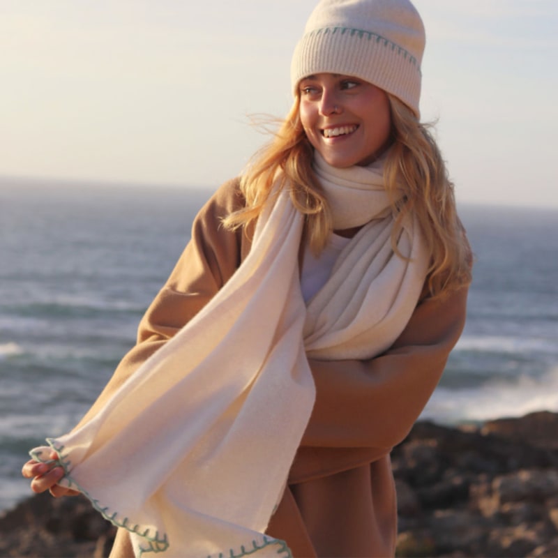 Oversized cashmere wrap