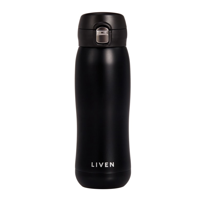 Thumbnail of Liven Glow™ Ceramic-Coated Insulated Stainless Steel Water Bottle - Black image