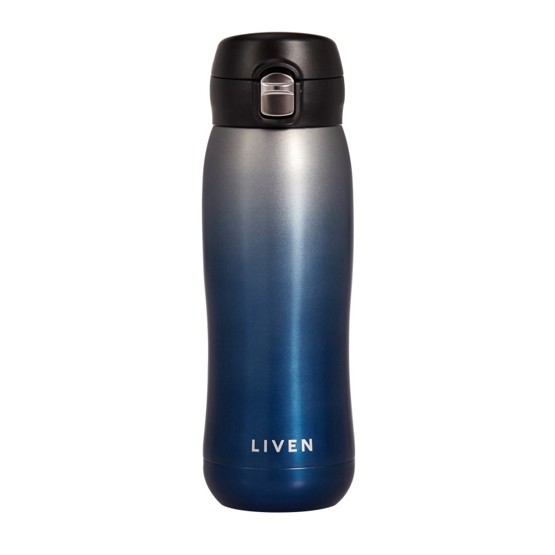 Thumbnail of Liven Glow™ Ceramic-Coated Insulated Stainless Steel Water Bottle - Gradient Blue image