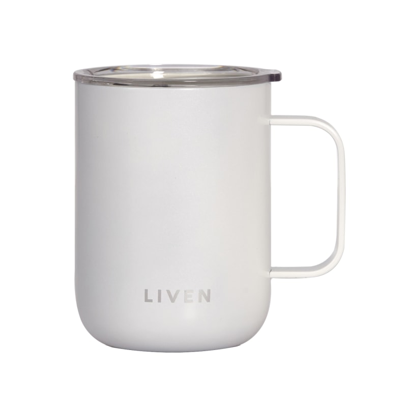 Thumbnail of Liven Glow™ Ceramic-Coated Stainless Steel Camp Mug - White image