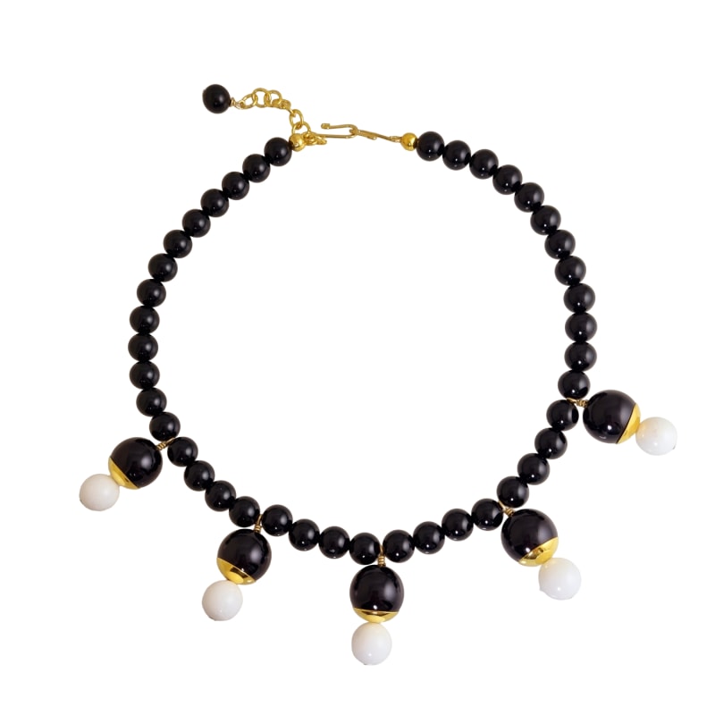 Thumbnail of Livia Black And White Onyx Choker image