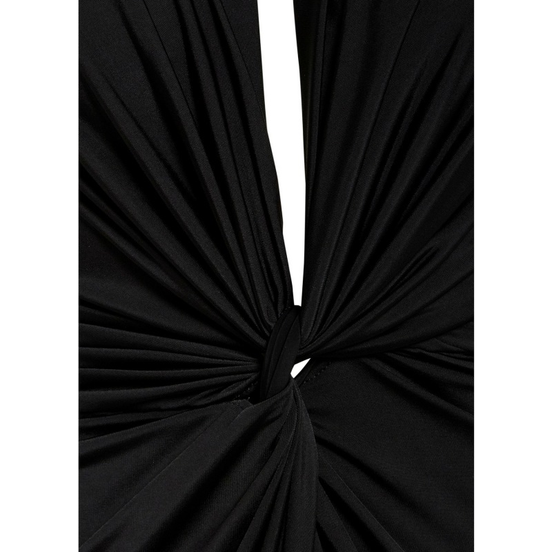 Thumbnail of Bianca Black Twist Front Dress image