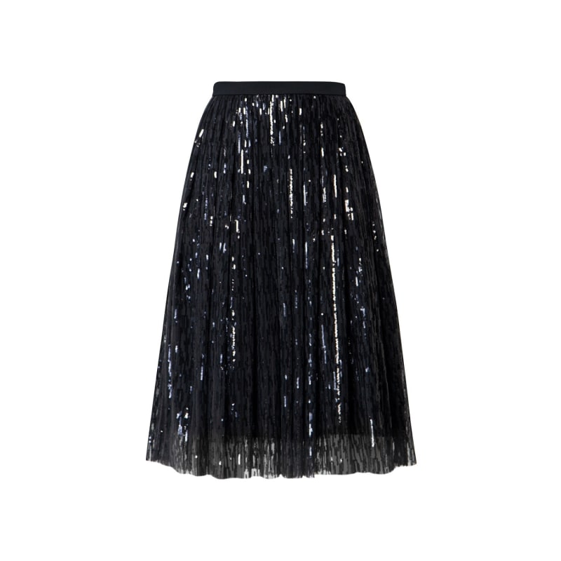 Thumbnail of Fairy Midi Sequined Skirt In Black image