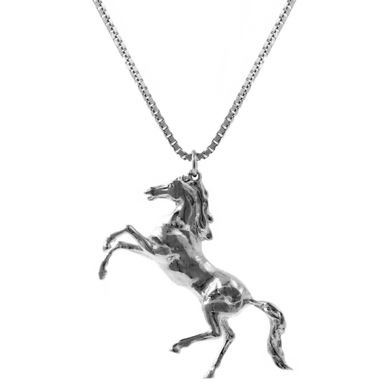 Thumbnail of Horse Necklace - Silver image