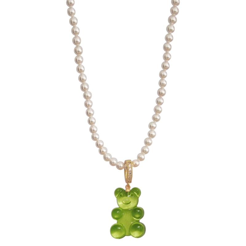 Jade clearance bear necklace