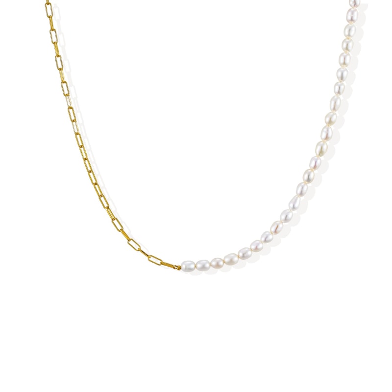 Thumbnail of Sonette Pearl Necklace - 18K Gold Vermeil image