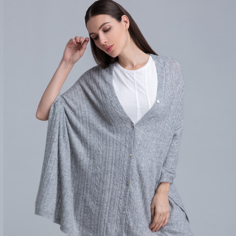 Thumbnail of Luna Travel Cable Cashmere Wrap image