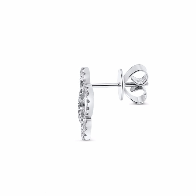 Thumbnail of Clover Diamond Studs 18k White Gold image