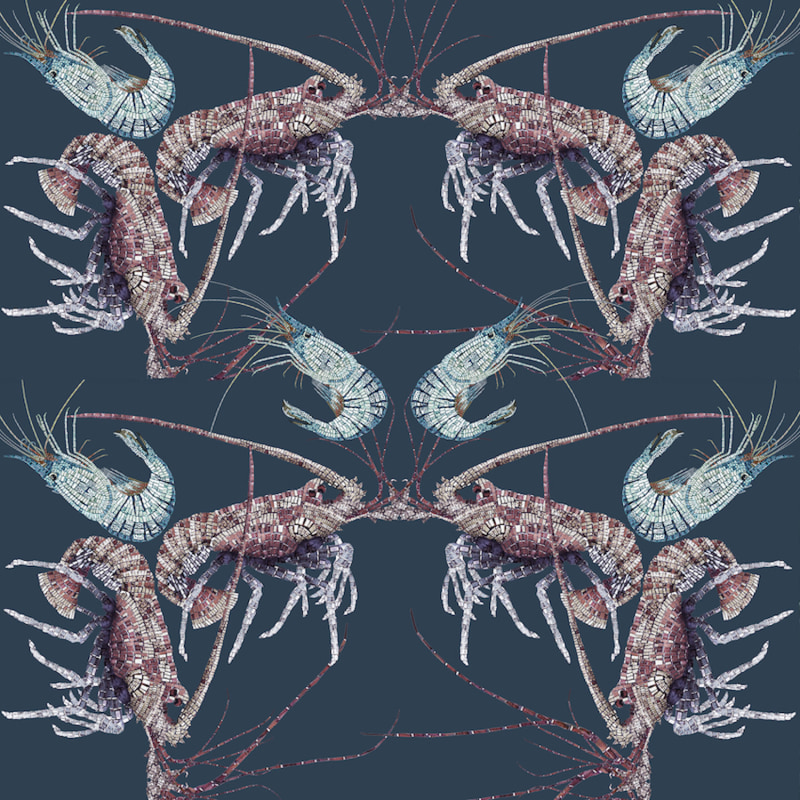 Thumbnail of Lobster And Prawn Mosaic Kaftan image