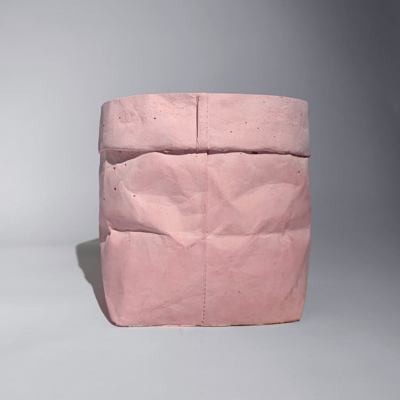 Thumbnail of Colour Concrete Paper Bag Large Pink image