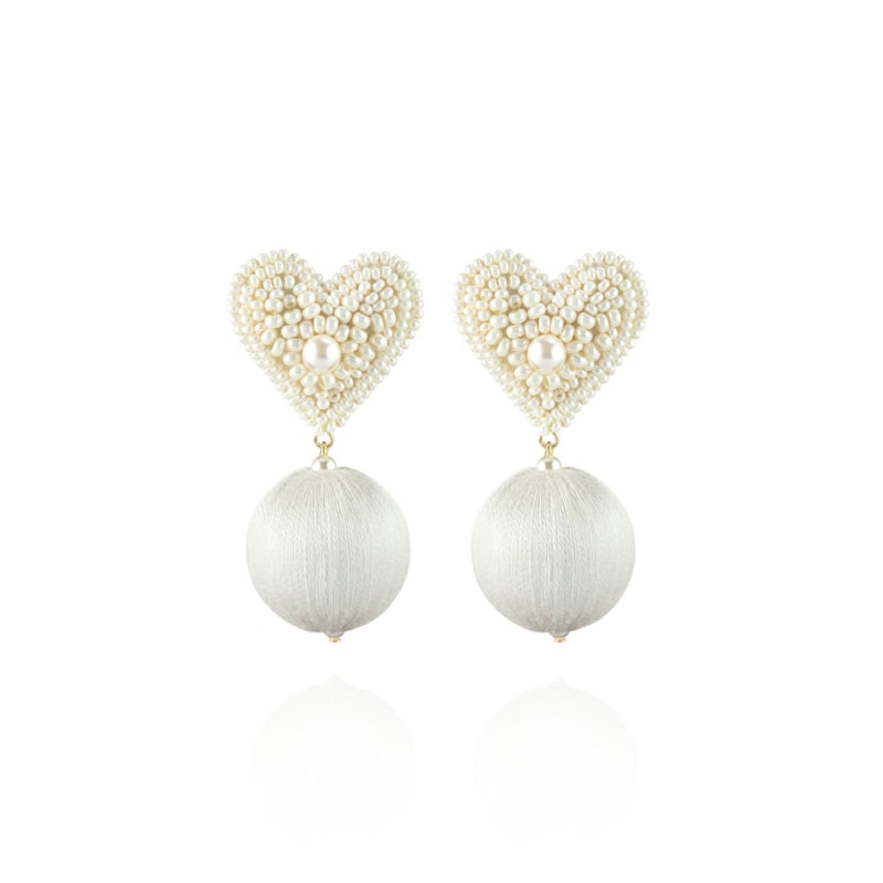 Thumbnail of Luisa Earrings In Oxford White image