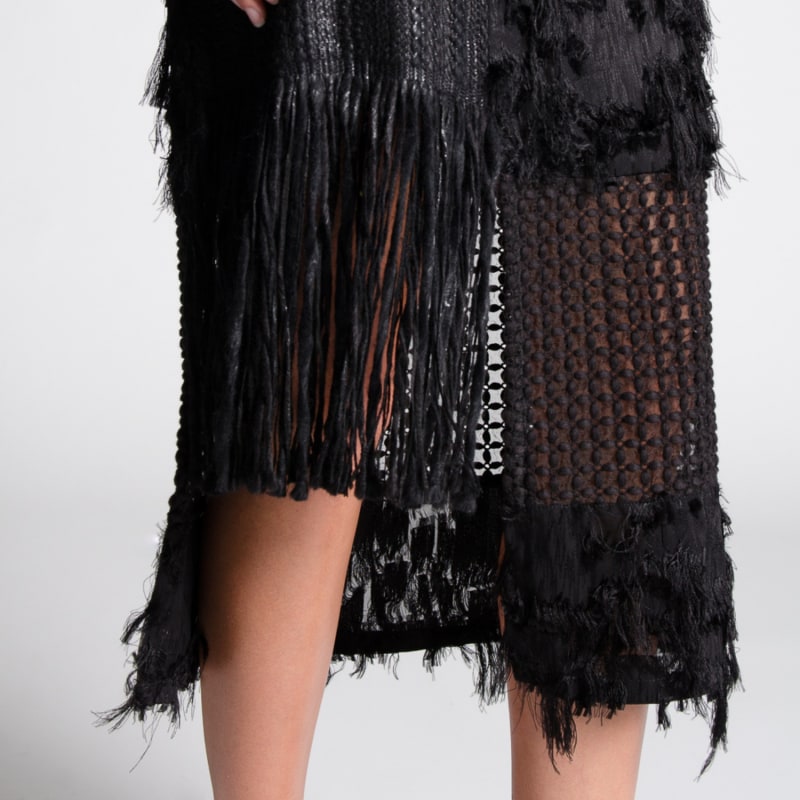 Thumbnail of Jamie Straight Skirt With Fringe image