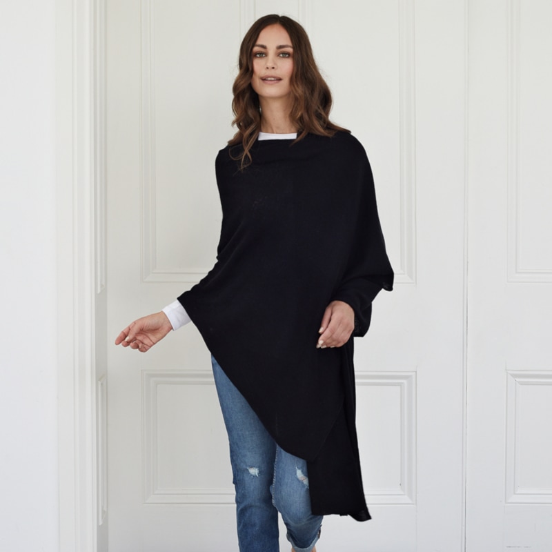 Thumbnail of Lola Black Cashmere Travel Wrap image