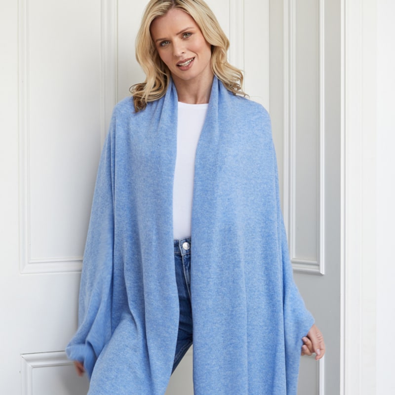 Thumbnail of Lola Blue Cashmere Travel Wrap image