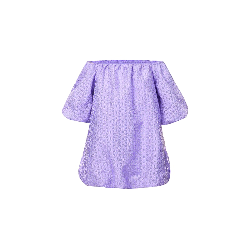 Thumbnail of Lola Purple Puff Ball Dress image