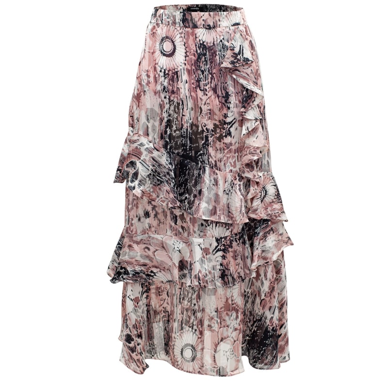 Elegant long chiffon maxi skirt shop