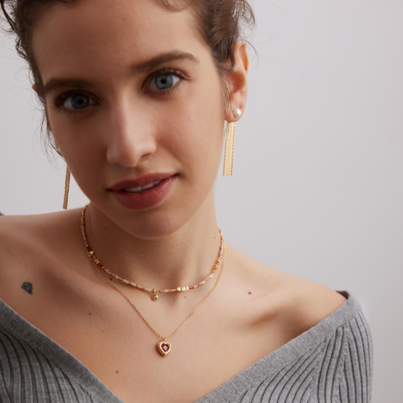 Long Tassel Gold Plated Sterling Silver With Pearl Earrings Ms. Donna